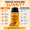 Integratore supporto Abbronzatura Naturale SUNNY | 60 Gommose al Beta-Carotene e Vitamine | Made in Italy