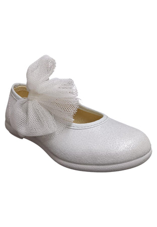 Ballerina bambina Vul-Ladi Candy argento tela velcro comfort style