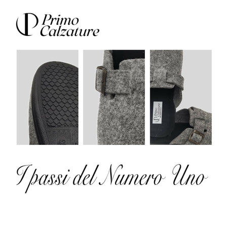 Le Valdostane, Fantastiche Pantofole Uomo Invernali da Casa, Calde e Imbottite, Ciabatte Inverno Antiscivolo con Pelo, Ciabatta da Camera Made in Italy, Fibbia Regolabile Comfort Unico