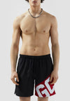 GCDS COSTUME ESSENTIALS BAND LOGO SHORT SWIMSHORTS da uomo