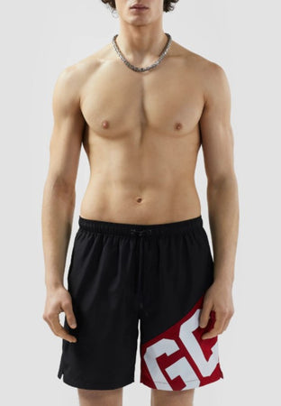 GCDS COSTUME ESSENTIALS BAND LOGO SHORT SWIMSHORTS da uomo