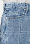 KARL LAGERFELD GONNA KLJ PATCHWORK DENIM SKIRT da donna