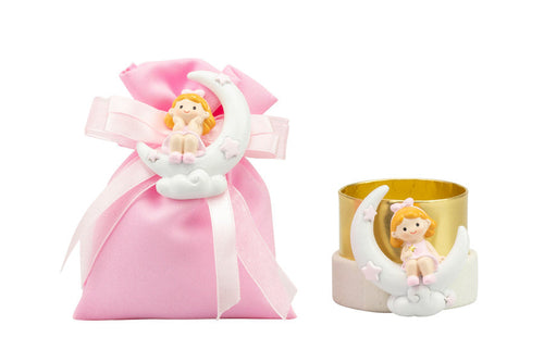 Magnete resina bimba su luna Nascita Bimba