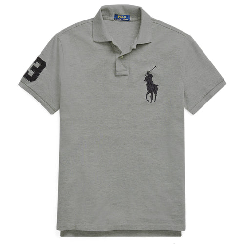 Polo Ralph Lauren Uomo 100% Cotone Pony Ricamato Slim Fit Maniche Corte Maxi Logo Big Pony