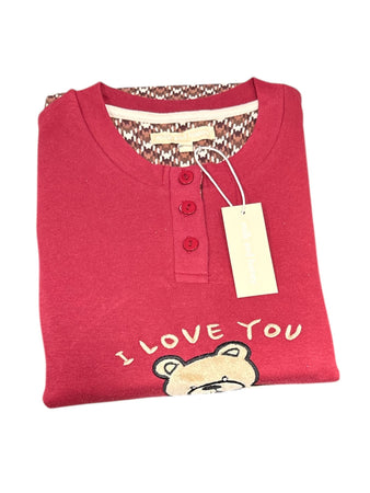 Pigiama Donna Autunno/Inverno Papalina Abbie in Cotone Interlock – Made in Italy