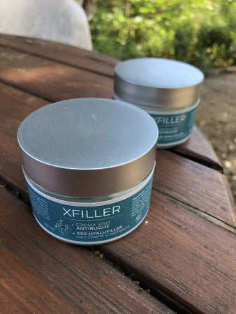 Xfiller - crema antirughe 100% naturale con x50 hyalufiller con drone cosmetico, arricchita con olio di mandorle dolci, burro di karitité, amamelide e olio di cocco pelle più giovane e luminosa 50ml Bellezza/Cura della pelle/Viso/Detergenti ed esfolianti/Trattamenti anti acne e anti macchie Beauty Fashion Store - Palermo, Commerciovirtuoso.it