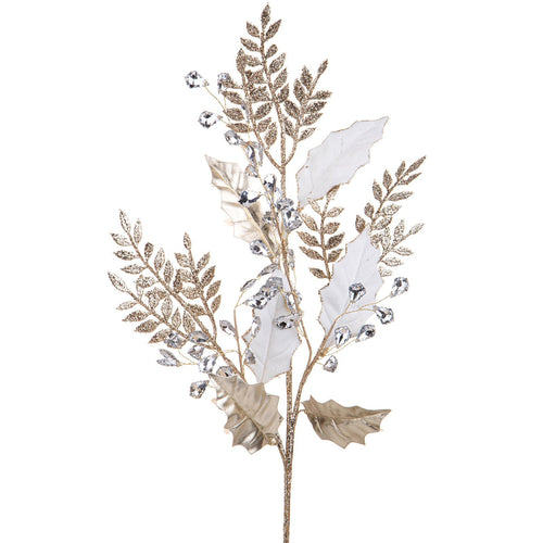 Ramo decorativo con diamanti per decorazioni e composizioni di fiori h 71 cm