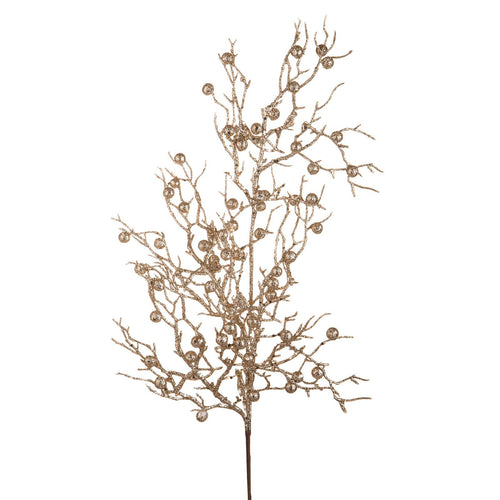 Ramo decorativo color oro per decorazioni e composizioni di fiori h 75 cm