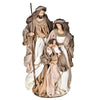 Natività monoblocco per presepe in tessuto decorazione natalizia h 47 cm