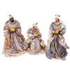 Re Magi in 3 statue in resina per presepe, vestiti in tessuto da 36 cm decorazione