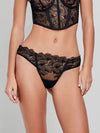 Perizoma Gisela 2/10103B taglia S, tessuto ricamato floreale in pizzo, intimo elegante e coordinabile con reggiseno.