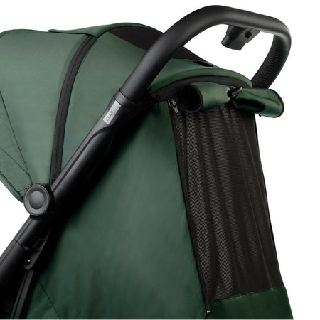 JANE' Passeggino CLAP - colore BOTANIC - con telaio in alluminio robusto, chiusura automatica e compatta, dimensioni adatte alle cabine degli aerei, adatto dalla nascita fino a 26 kg, con sospensioni su 4 ruote e finiture in similpelle