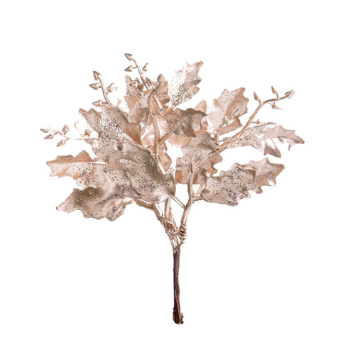 Ramo decorativo champagne per decorazioni e composizioni floreali h 17 cm