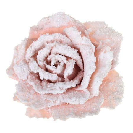 Spillone "Rosa" chiudi pacco per Alberi e Ghirlande natalizie h 15 cm