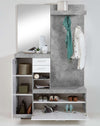 XL64-scarpiera-ingresso-moderna-bianca-2-ante-legno-salvaspazio-armadio-bianco-grigio-cemento-specchio