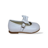 Ballerine Bambina PANYNO Bianco Pelle con Fibbia e Fiocco – Scarpe Cerimonia Eleganti Tg 22-30