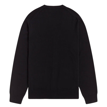 Fred Perry Cardigan Uomo Tinta Unita 100% Cotone Maniche Lunghe Maglione Pullover con Bottoni Logo Ricamato Collo A Scialle