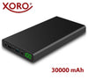 XORO MPB 3000 Power Bank da 30000 mAh con uscita USB QC3.0 USB Power IQ USB Type C e CC 12 V - 16 V - 19 V