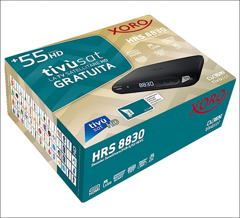 Kit completo Decoder HD Tivu'sat con scheda e parabola da 80 CM Xoro 8830 - TV Satellitare di Alta Qualità
