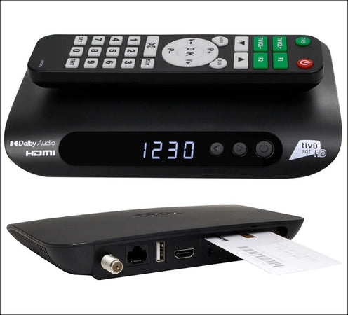 Decoder Satellitare XORO HRS 8830 COMFORT DVB-S2 con due telecomandi e Tessera Tivusat HD