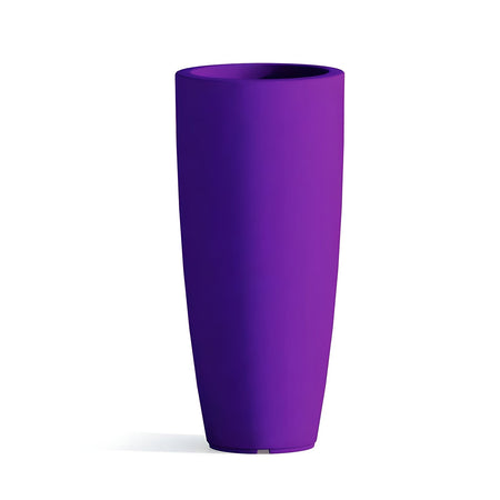 Vaso Cromia Stilo rotondo e alto tinta unita per esterno ed interno "Made in Italy"