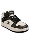 Scarpe sneakers Unisex bambini Champion REBOUND  bianco-nero laccio elastico
