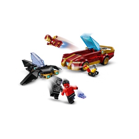 Auto Di Iron Man Car E Black Panther Contro Hulk Rosso - Lego Marvel 76310
