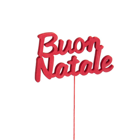 Scritta decorativa "Buon Natale" decorazione per composizioni e cene di natale