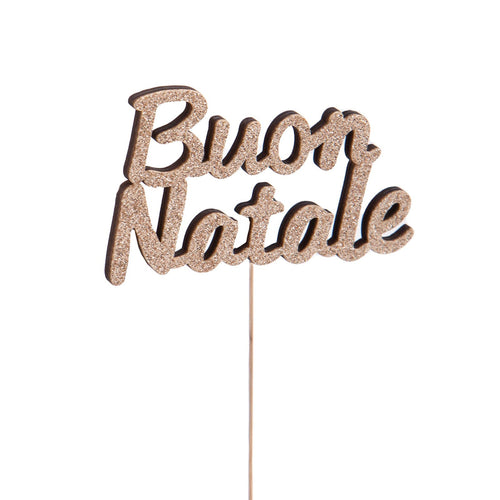 Scritta decorativa Buon Natale decorazione per composizioni e cene di natale