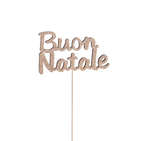 Scritta decorativa "Buon Natale" decorazione per composizioni e cene di natale