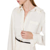 Philosophy bluse e camicie donna philosophy - camicia - avorio da donna
