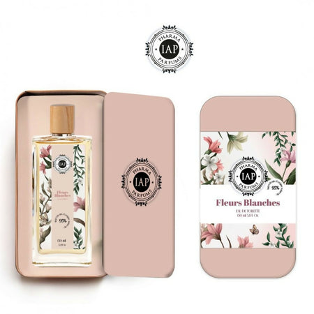 iap pharma parfums fleurs blanches eau de toilette 150 ml in elegante contenitore di alluminio note fresche, luminose e con accenti agrumati o muschiati