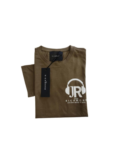 John Richmond T-SHIRT LOGO CUFFIE JR da uomo