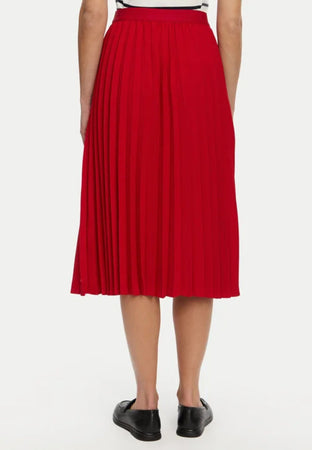 Tommy Hilfiger GONNA FLUID PLEATED PULL ON MIDI SKIRT da donna