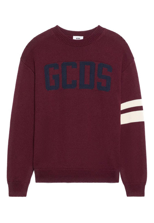 GCDS MAGLIONE LOGO REGULAR SWEATER da uomo