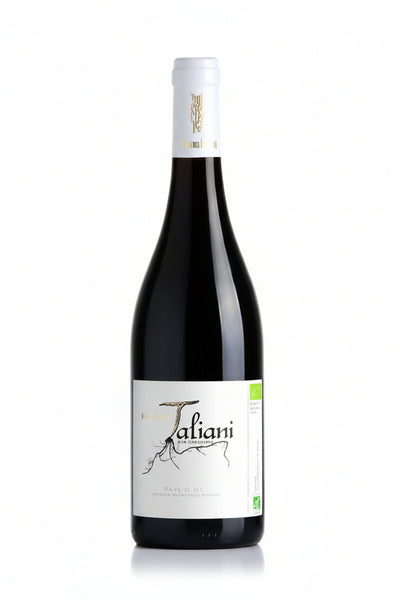 Regalo Sacchetto di stoffa Natalizio Con Vino Francese Rosso Biologico 75cl Taliani/ Infusion Sailor's Long Island Bio Romon Nature / Cioccolato Belga Bio 90g Cachet Extra Fondente 72% con Sale /Caramelle Mentho Eucalyptus con goccia di miele