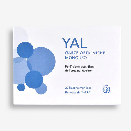 YAL 20 Garze Oftalmiche – Detergenti Monouso per Palpebre, Blefarite e Igiene Perioculare