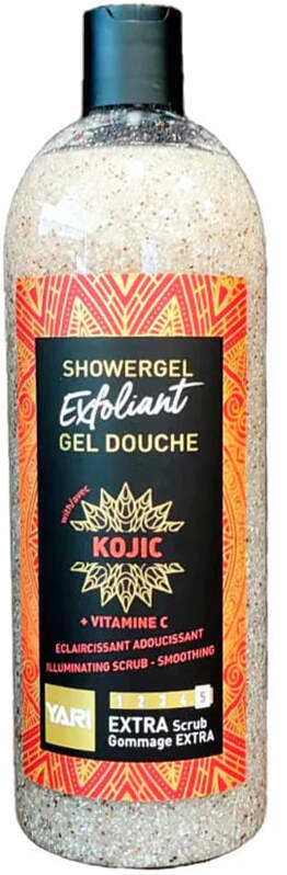 Yari Exfoliant Showergel Kojic + Vitamin C 1000ml Per Corpo Doccia Paese Di Origine Usa