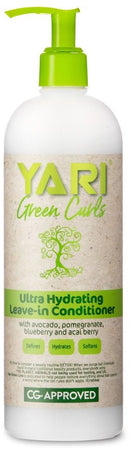 Yari Green Curls Ultra Hydrating Leave-In Conditioner 500ml Balsamo Senza Risciacquo per Capelli Ricci