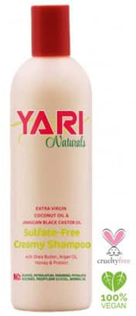YARI NATURALS SULFATE FREE SHAMPOO 375ml PER CAPELLI .