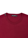 Dolce & Gabbana T-shirt Girocollo in Cotone Bordeaux da uomo