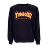 THRASHER Felpa Girocollo Uomo Flame Crewneck Black/yellow da uomo