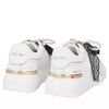 ToscaBlu Donna Sneakers Carol in pelle con fiocchi e perle colore bianco