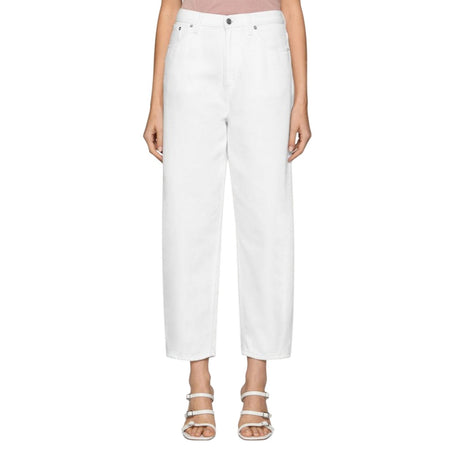 DONDUP pantaloni donna dondup - pantalone bessie special - bianco da donna
