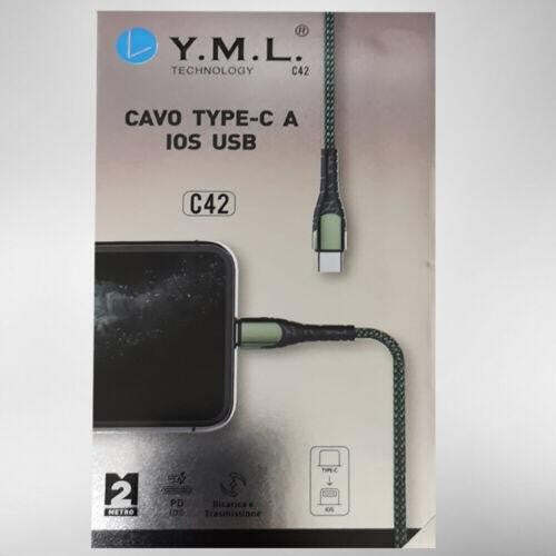 Yml-Cavo-Compatibile-Per-Ios-Usb-Mod.p18-2.1a-Size-300cm