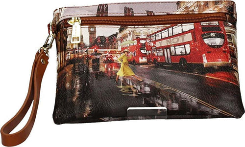 YNOT YES POCHETTE STAMPA LONDRA Moda/Donna/Borse/Borse a mano Scontolo.net - Potenza, Commerciovirtuoso.it