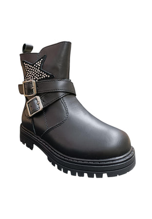 Scarpe stivaletto Bambine ragazze balducci RIVER nero zip laterale