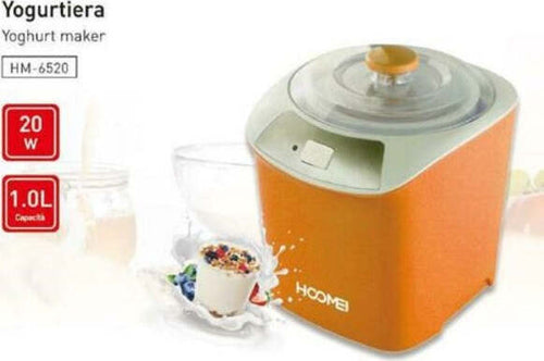 Yogurtiera-Macchina-Per-Gelato-Dolce-Frutta-1-Lt-20-Watt-Hoomei-Hm-6520