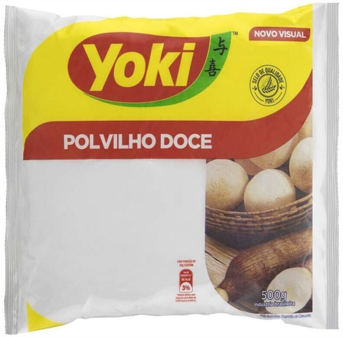 YOKI POLVILHO DOCE AMIDO DI MANIOCA BRASILIANA DOLCE FINE ALMIDON DULCE 500 G