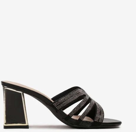 York - Sandali Con Inserto A Farfalla Strass